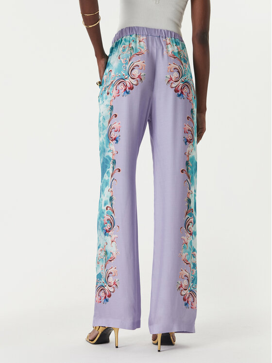 Versace Jeans Couture Versace Jeans Couture Штани з тканини 80HAA1P2 NS830 Світло-фіолетовий Regular Fit