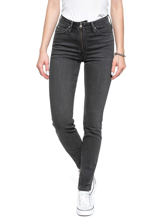 Lee Lee Jeansy SCARLETT HIGH Czarny Skinny Fit