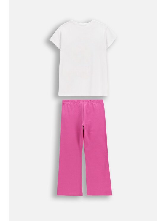 Coccodrillo Coccodrillo Komplet t-shirt i legginsy WC6117419XXG-022 Kolorowy Regular Fit