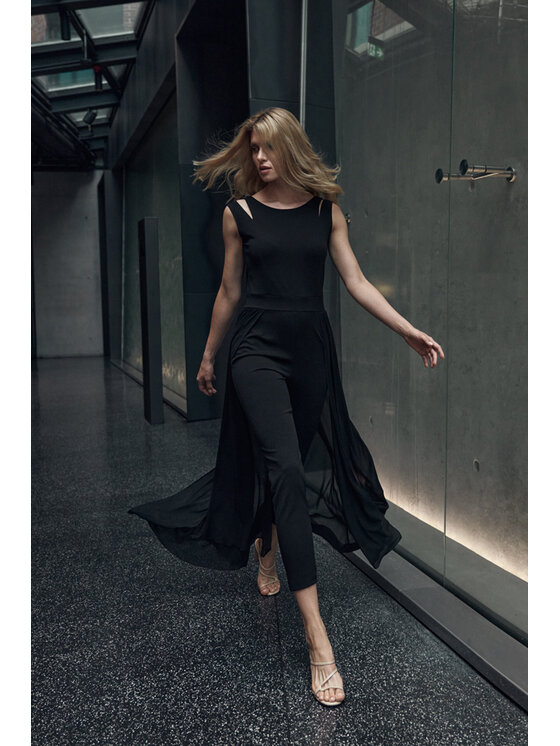 FIGL FIGLFIGL Jumpsuit M717 Nero Regular Fit