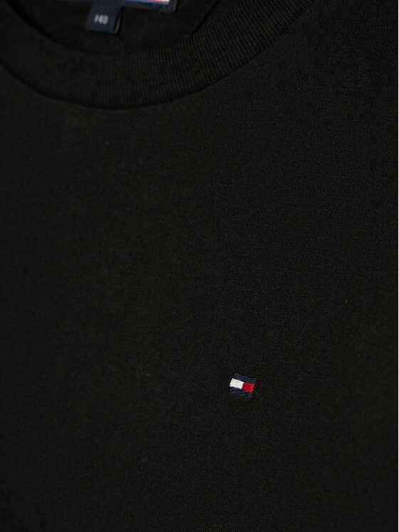 Tommy Hilfiger Tommy Hilfiger Μπλουζάκι KB0KB04141 Μαύρο Long Sleeve