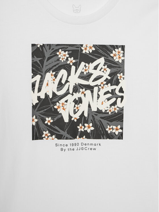 Jack&Jones Junior Jack&Jones Junior T-shirt Hawaii 12269916 Bijela Standard Fit