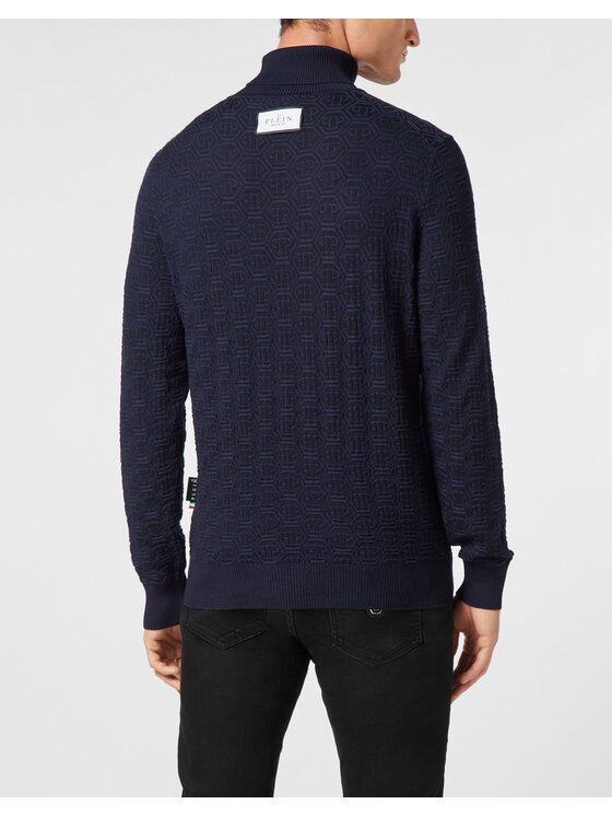 PHILIPP PLEIN PHILIPP PLEIN S dlouhým rukávem 11485 Světle modrá Regular Fit