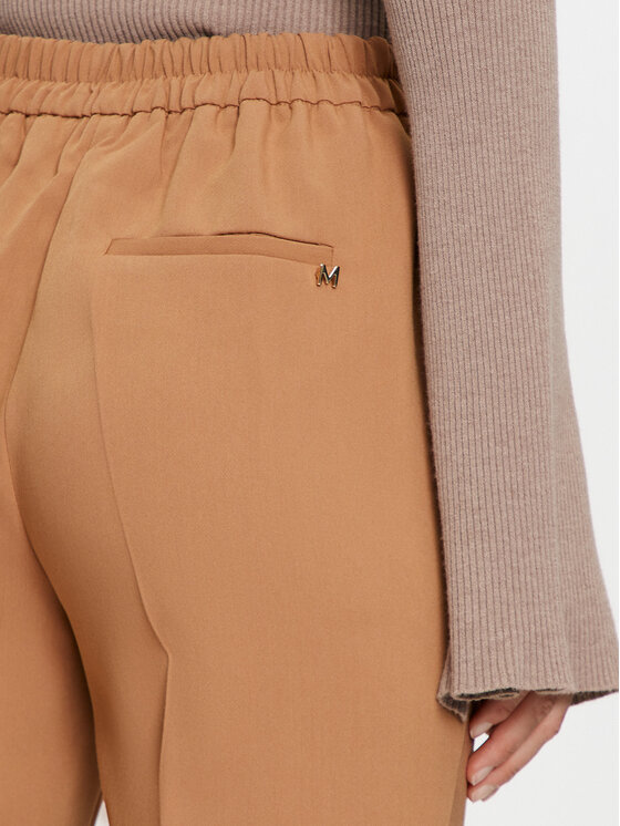 LOLA CASADEMUNT LOLA CASADEMUNT Spodnie materiałowe MF2414007 Brązowy Straight Fit