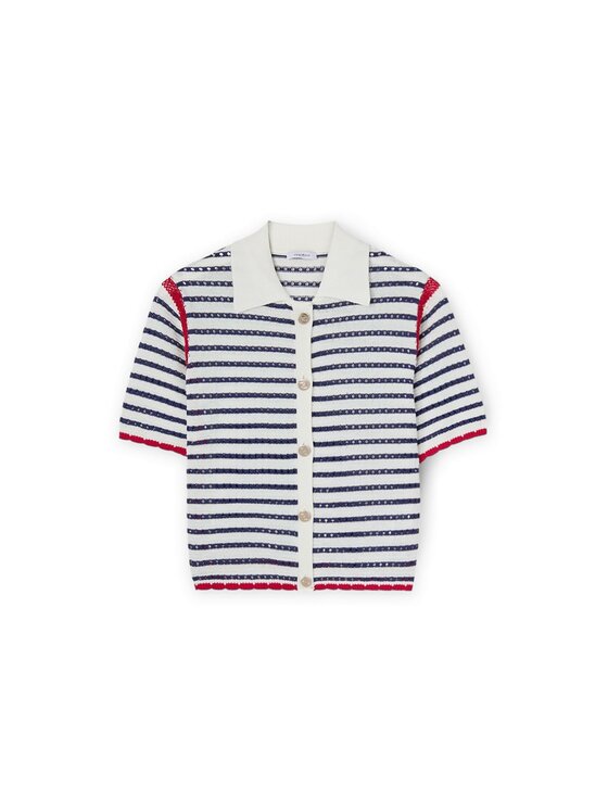 Motivi Motivi Sweter M290W003371N0Z4 Biały Regular Fit