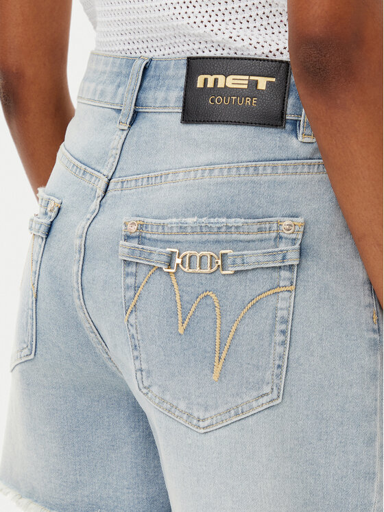 MET MET Jeans kratke hlače M10 133SH Modra Regular Fit