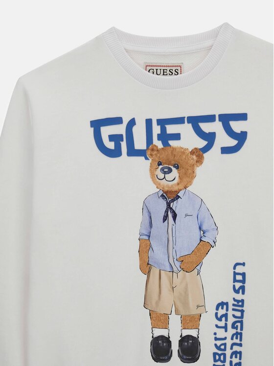 Guess Kids Guess Kids Mikina 181938 Bílá Classic Fit