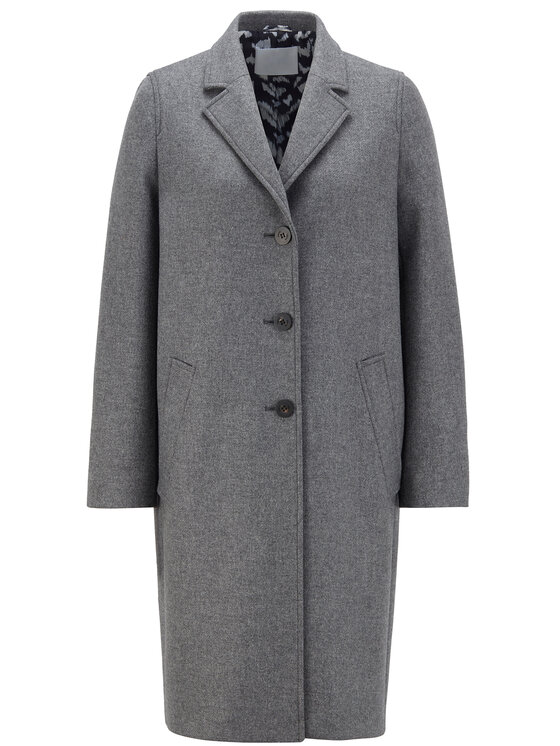 BOSS Boss Вълнено палто C_Coluise 50436302 Сив Regular Fit