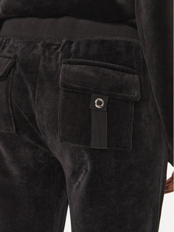 Juicy Couture Juicy Couture Спортивні штани Caisa JCSEBJ008 Чорний Slim Fit