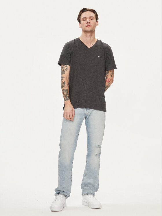 Gap Gap T-shirt 753771-01 Siva Regular Fit
