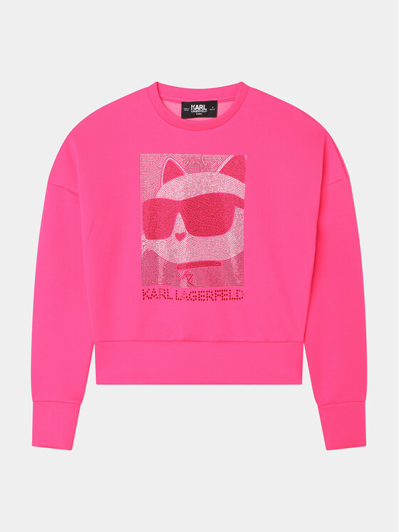 Karl Lagerfeld Kids Džemperis Z15457 S Rožinė Regular Fit