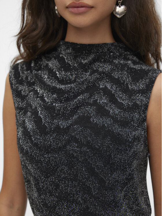Vero Moda Vero Moda Μπλουζάκι Lucy 10316749 Μαύρο Regular Fit