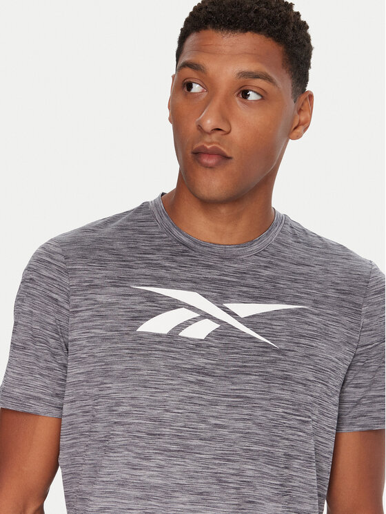 Reebok Reebok T-Shirt Vector Standard RK25179CCM Szary Regular Fit