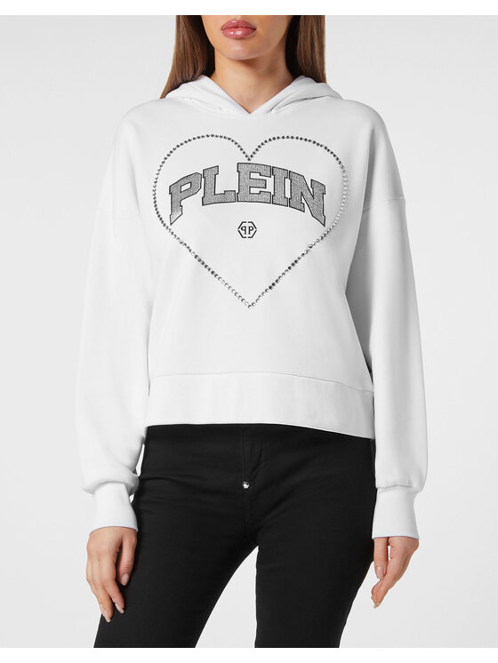 PHILIPP PLEIN PHILIPP PLEIN Bluza 19445 Biały Regular Fit