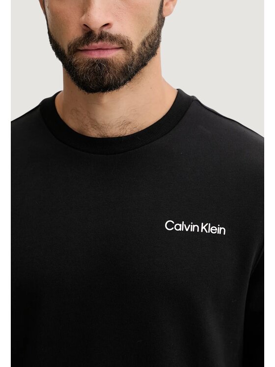 Calvin Klein Calvin Klein Felpa SWEAT TOP PULLOVER Nero Over Fit