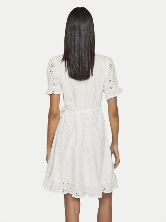 Vila Vila Vestito estivo Sula 14089419 Bianco Regular Fit