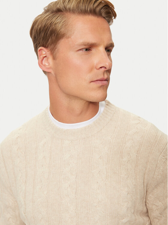 United Colors Of Benetton United Colors Of Benetton Pulover 1335U107G Bej Regular Fit