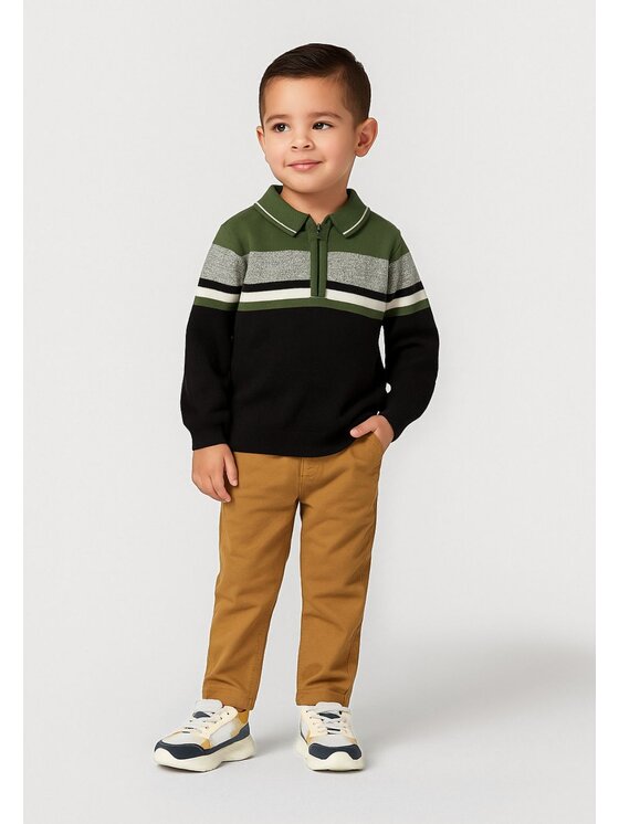 minoti minoti Sweter 27KNIT70 Khaki Regular Fit
