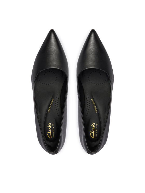 Clarks Clarks Обувки на ток Zarey Court 26183156 Черен