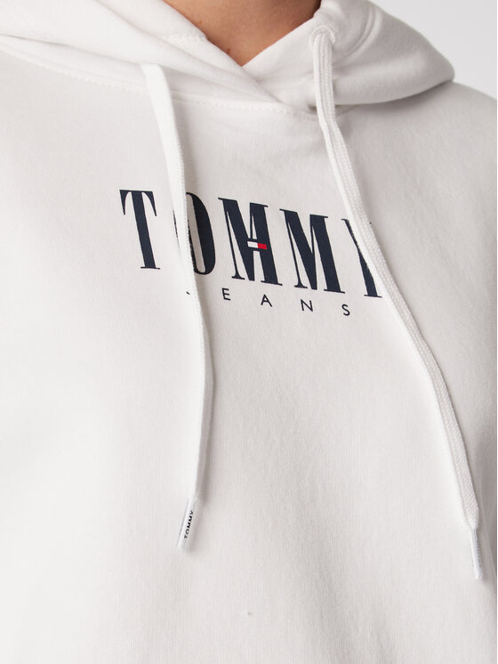 Tommy Jeans Tommy Jeans Felpa Essential Logo DW0DW14327 Bianco Relaxed Fit