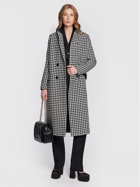 TWINSET TWINSET Wollmantel 222TT2461 Schwarz Regular Fit