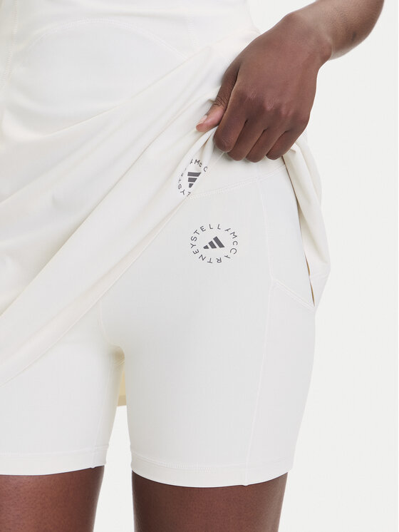adidas by Stella McCartney adidas by Stella McCartney Sukienka tenisowa Training JM1409 Biały Slim Fit
