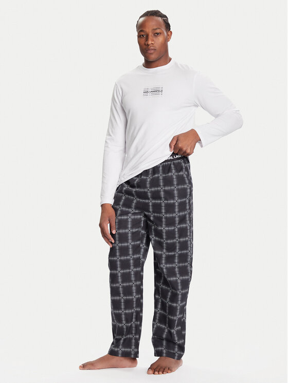 KARL LAGERFELD KARL LAGERFELD Pyžamo A4M45001 Bílá Regular Fit