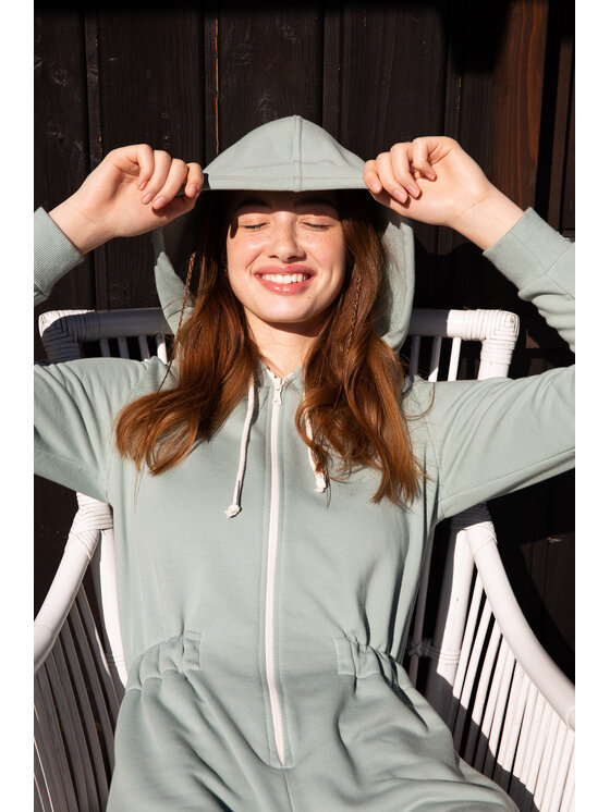 LaLupa LaLupa Kombinezon LA059 Zielony Comfortable Fit