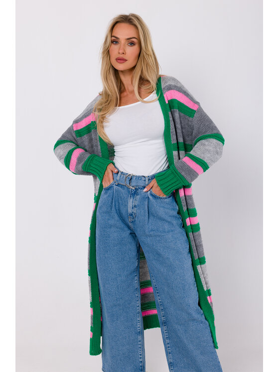 Made of Emotion Made of Emotion Cardigan M774 Verde Modern Fit