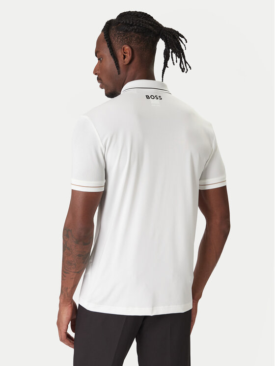 BOSS BOSS Polo särk Paul Pro 50506203 Valge Slim Fit