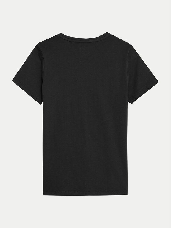 4F 4F T-särk 4FJWSS24TTSHM1115 Must Regular Fit