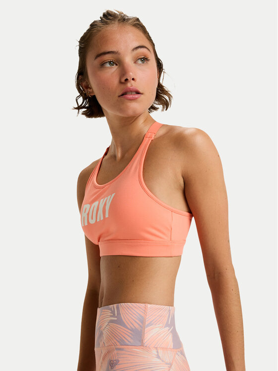 Roxy Roxy Αθλητικό σουτιέν Everyday Flow ERJKT04337 Πορτοκαλί