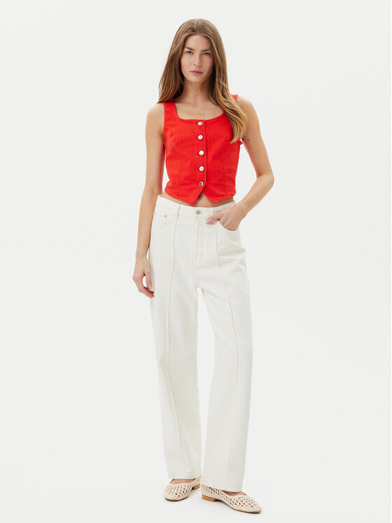 Vero Moda Vero Moda Vestă elegantă Wild Alinia 10323777 Roșu Slim Fit