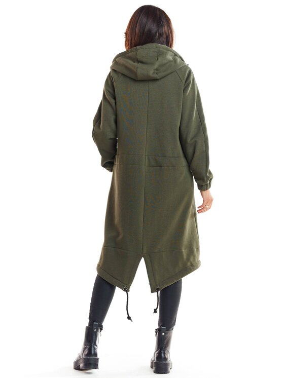 Infinite You Infinite You Mikina M220 Khaki Basic Fit