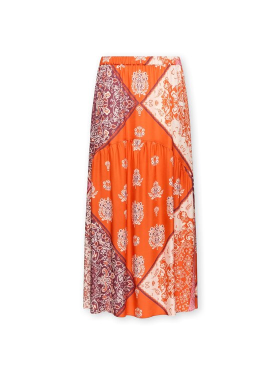 Elena Mirò Elena Mirò Gonna maxi 1027Z000072N001 Arancione A-Line Fit
