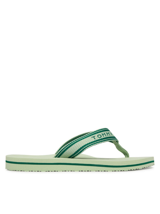 Tommy Hilfiger Tommy Hilfiger Джапанки Th Webbing Summer Sandal FW0FW09193 Зелен