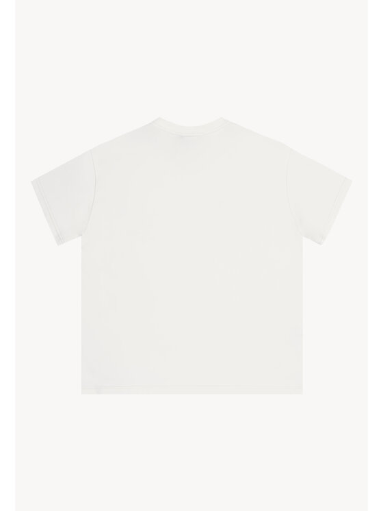 BIZUU BIZUU T-Shirt BOW Biały Standard Fit