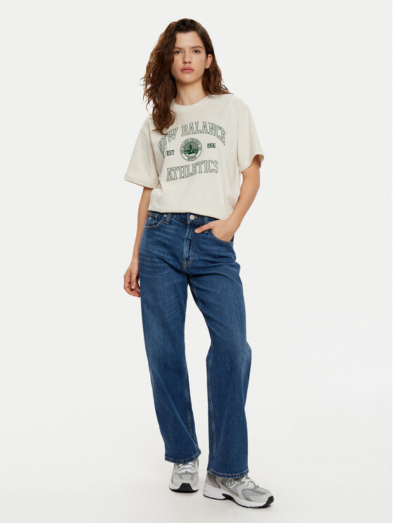 New Balance New Balance Tricou WT43548 Maro Oversize