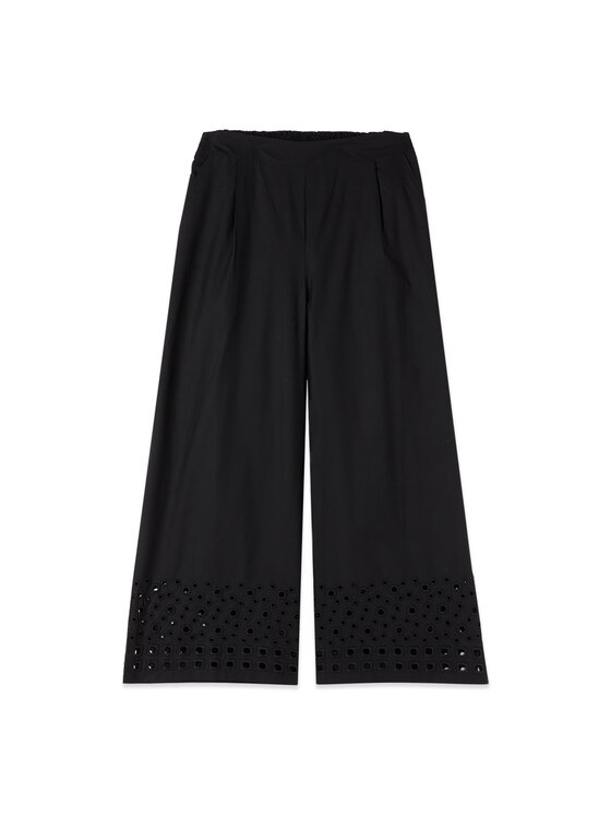 Oltre Oltre Spodnie materiałowe P00NJ002435N033 Czarny Baggy Fit