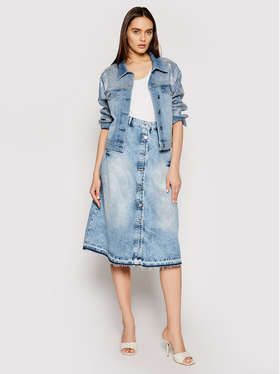 Gonna di jeans UA1125 D4343 Blu Regular Fit