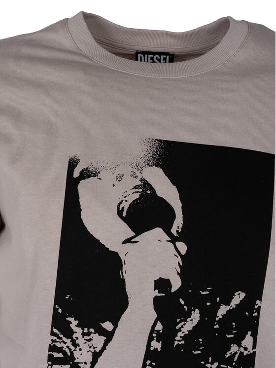 Diesel Diesel T-Shirt A038130QCAH Μπεζ Regular Fit