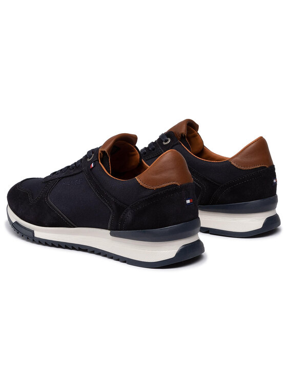 Tommy Hilfiger Sneakersy Runner Craft Mix FM0FM02848 Tmavomodra Modivo.cz