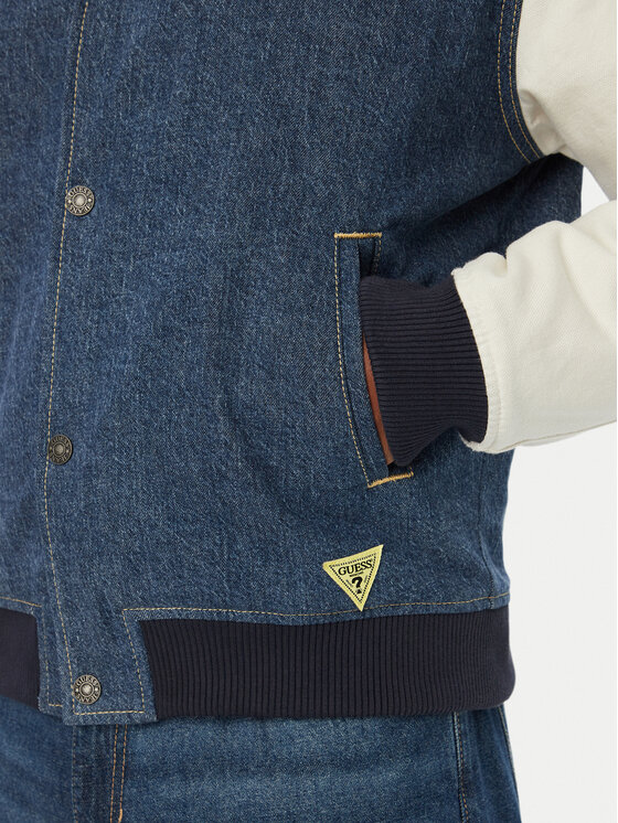 Guess Jeans Guess Jeans Kurtka bomber 183630 Niebieski Classic Fit