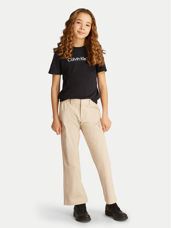 Calvin Klein Jeans Calvin Klein Jeans Marškinėliai IU0IU00682 Juoda Regular Fit
