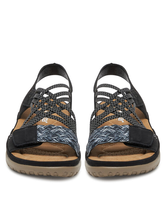 Rieker Rieker Sandalen 64889-00 Schwarz