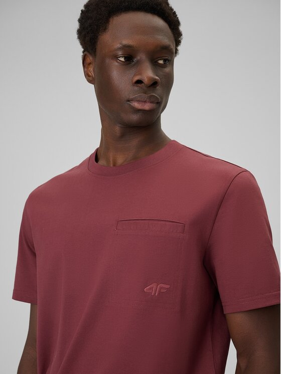 4F 4F T-shirt 4FRSS26TTSHM3637-60S Rosso Regular Fit