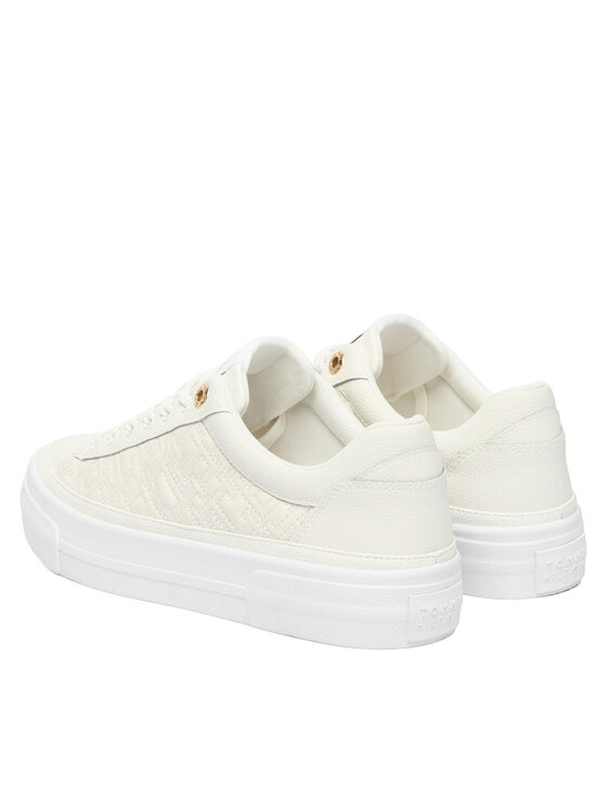 Tommy Hilfiger Tommy Hilfiger Sportcipők Th Platform Sneaker Quilted FW0FW09265 Ekru