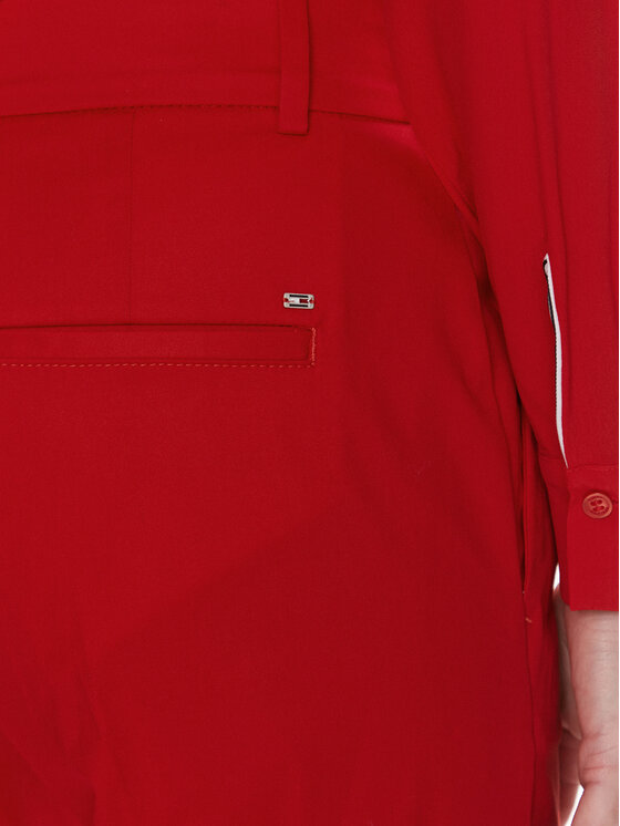 Tommy Hilfiger Tommy Hilfiger Чино панталони WW0WW40504 Червен Straight Fit