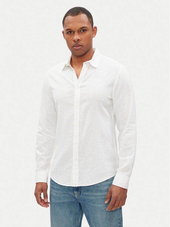 Pepe Jeans Pepe Jeans Košile Arnau PM308844 Bílá Regular Fit
