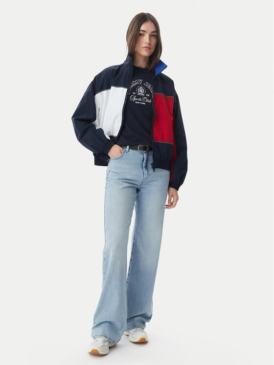 Tommy Jeans Tommy Jeans Demisezoninė striukė Flag DW0DW22914 Tamsiai mėlyna Regular Fit